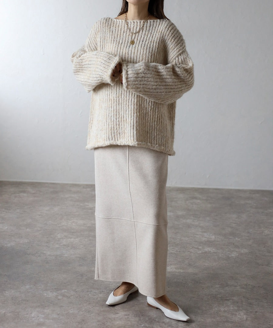 Alpaca Touch Boat Neck Low Gauge Knit [LADIES] 4