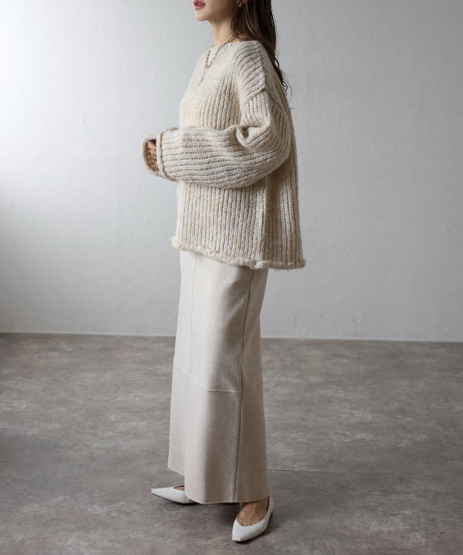 Alpaca Touch Boat Neck Low Gauge Knit [LADIES] 5