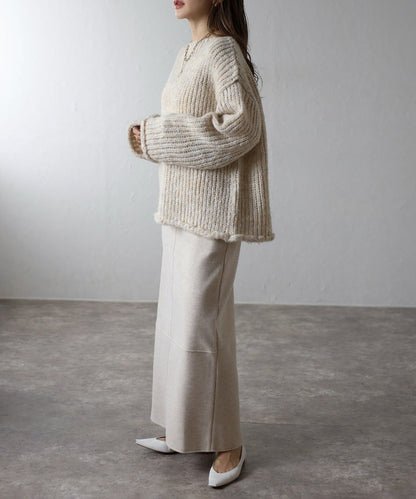Alpaca Touch Boat Neck Low Gauge Knit [LADIES] 5