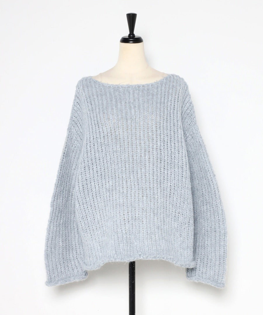 Alpaca Touch Boat Neck Low Gauge Knit [LADIES] 23