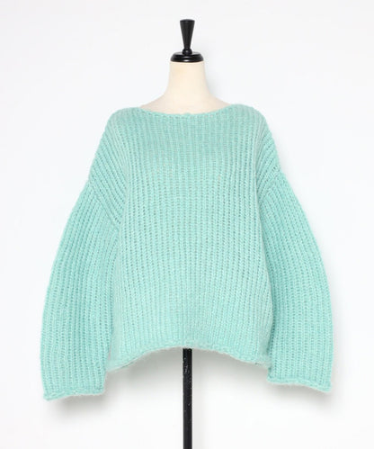Alpaca Touch Boat Neck Low Gauge Knit [LADIES] 24