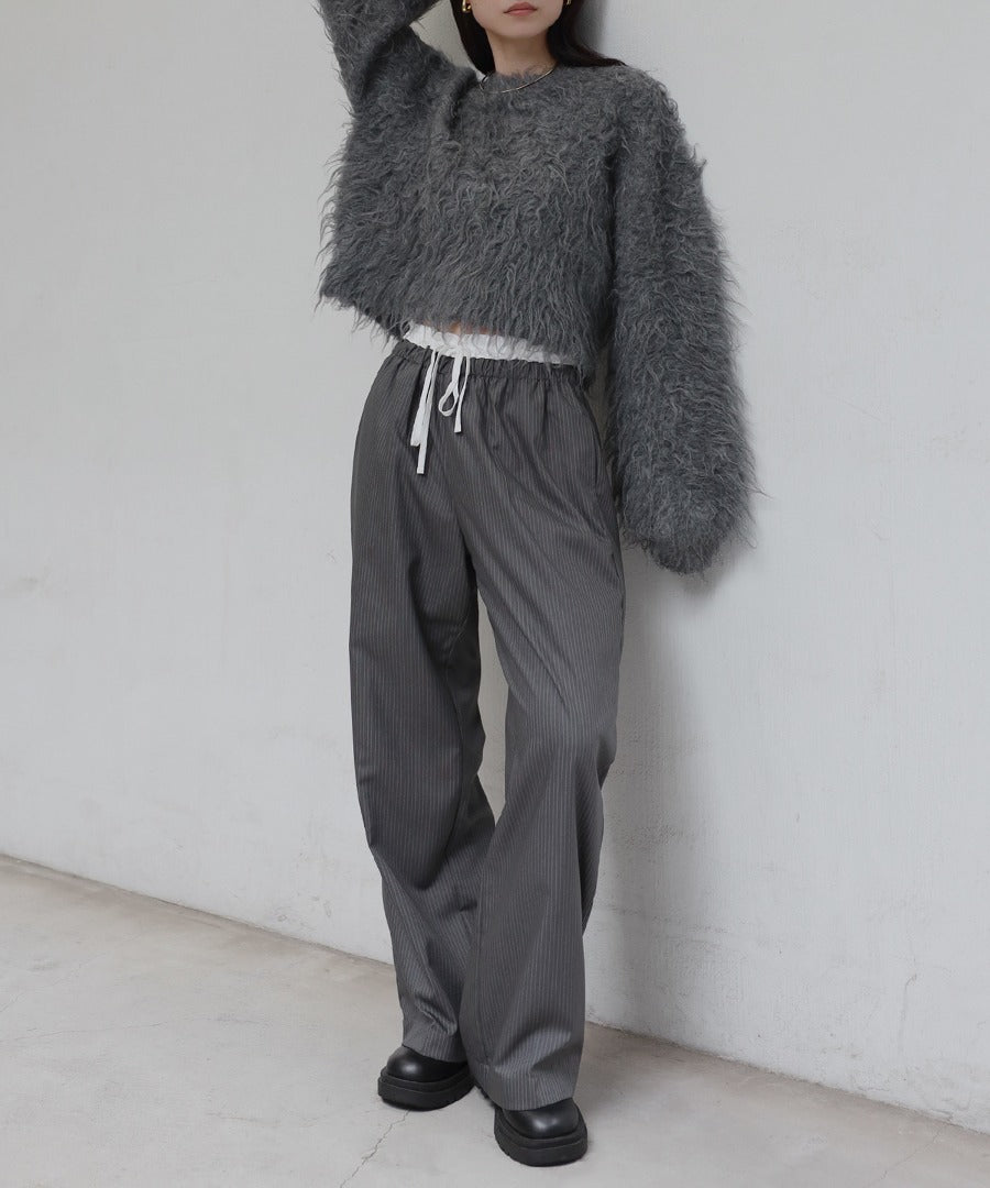 Teddy Bear Shaggy Cropped Pullover [LADIES] 13