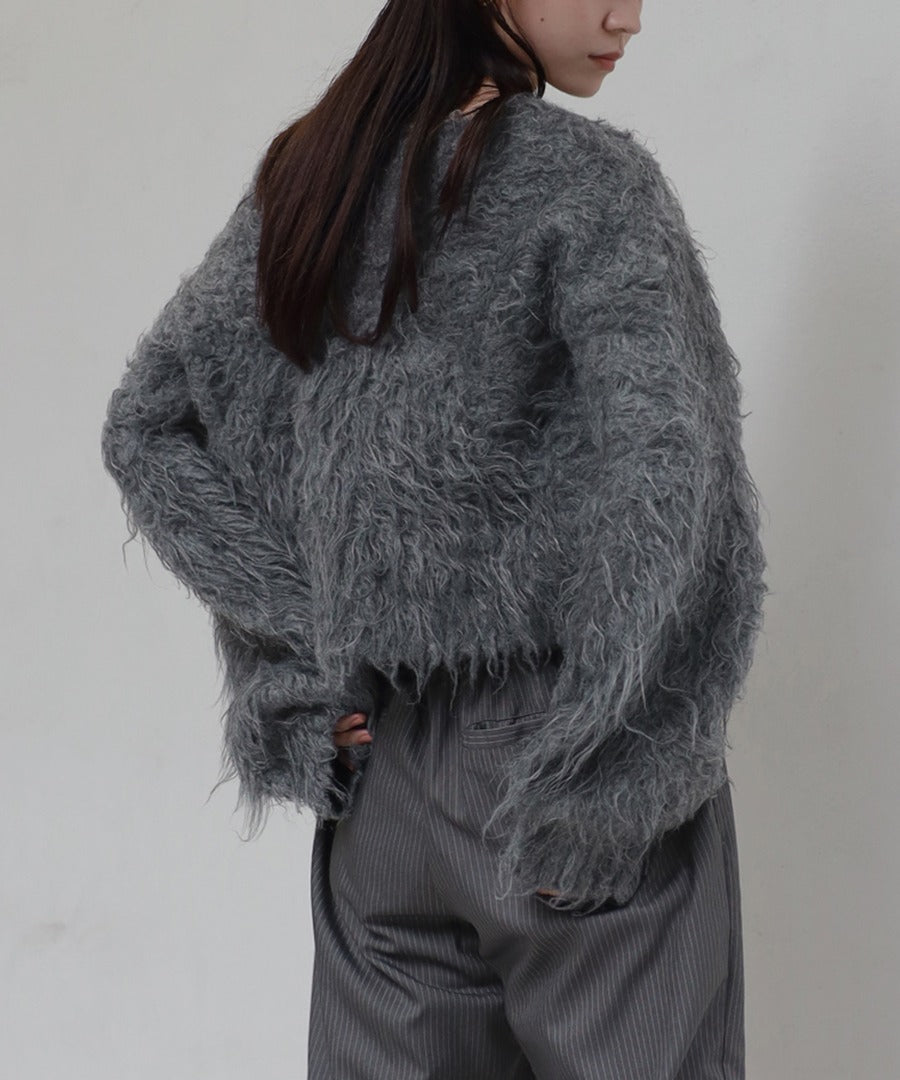 Teddy Bear Shaggy Cropped Pullover [LADIES] 14
