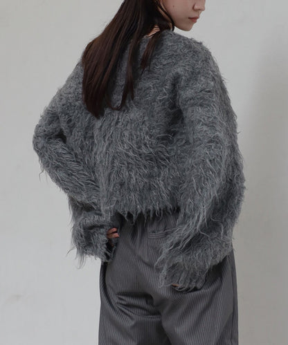 Teddy Bear Shaggy Cropped Pullover [LADIES] 14
