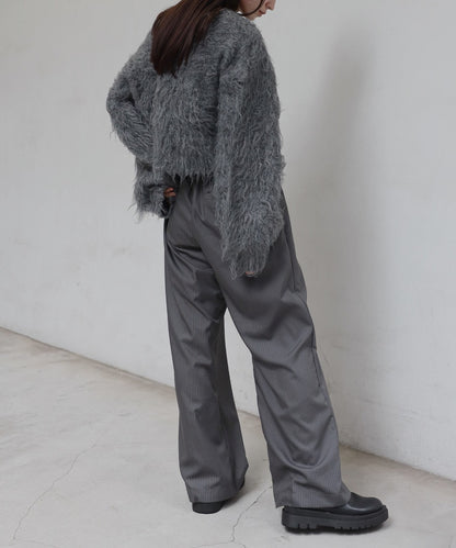 Teddy Bear Shaggy Cropped Pullover [LADIES] 15