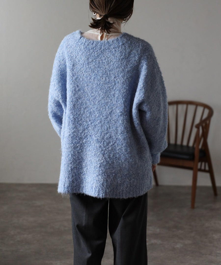 Boucle Deep V-Neck Knit [LADIES] 18