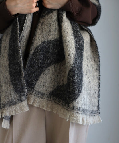 Bicolor Wave Pattern Muffler [LADIES] 7