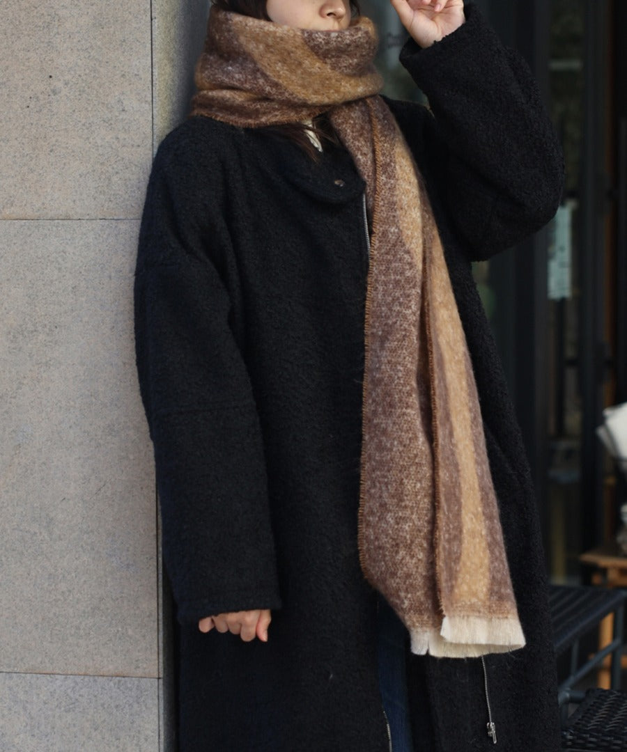 Bicolor Wave Pattern Muffler [LADIES] 11