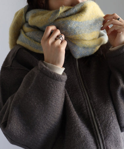 Bicolor Wave Pattern Muffler [LADIES] 15