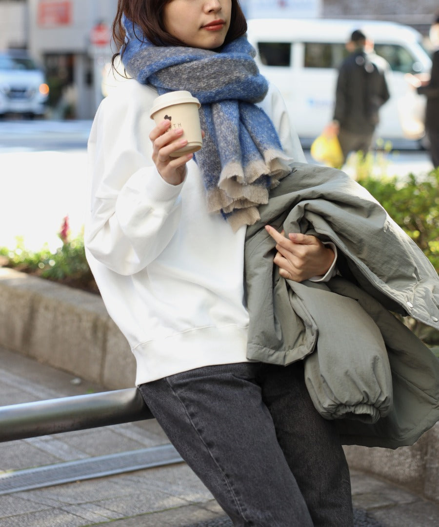 Bicolor Wave Pattern Muffler [LADIES] 20