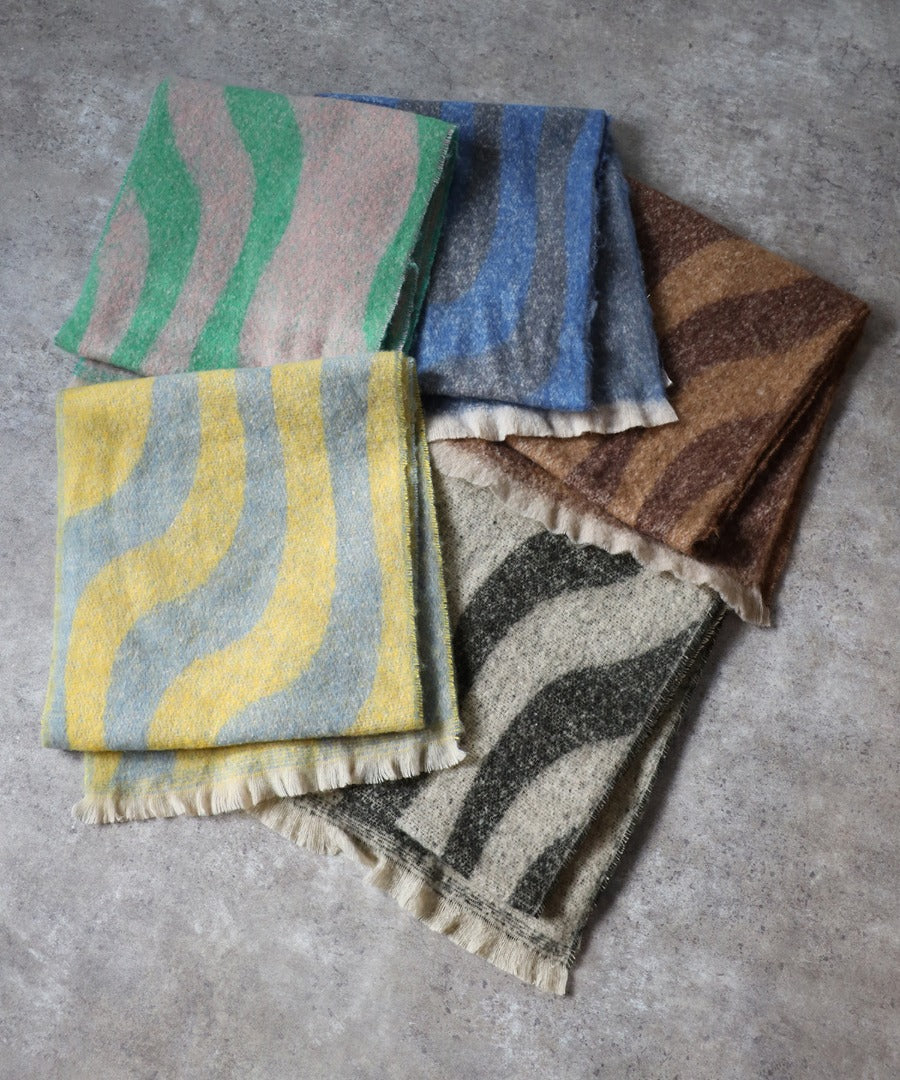 Bicolor Wave Pattern Muffler [LADIES] 22