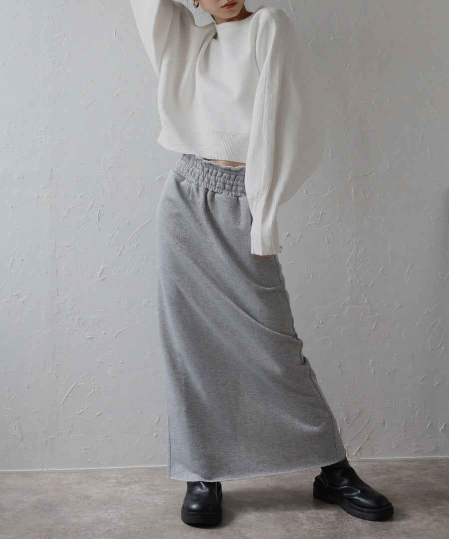 Arm Panel Rib Cropped Double Knit [LADIES] 10