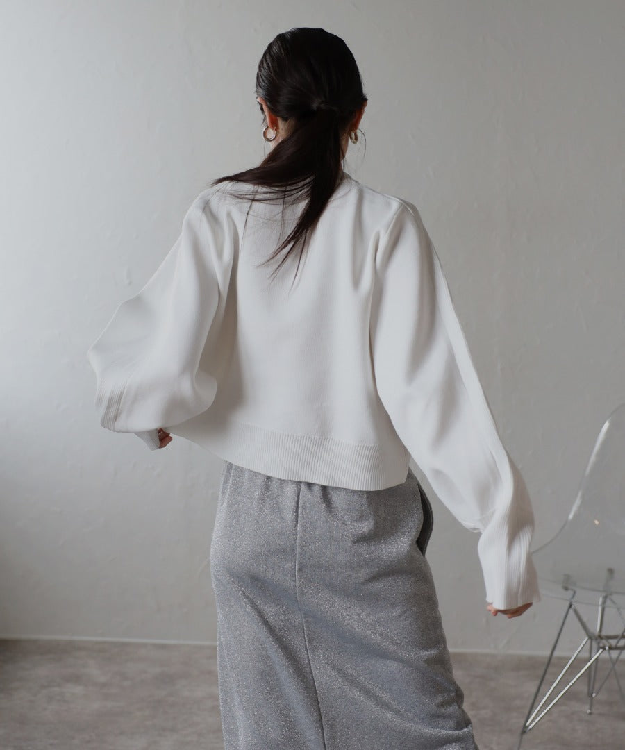 Arm Panel Rib Cropped Double Knit [LADIES] 13