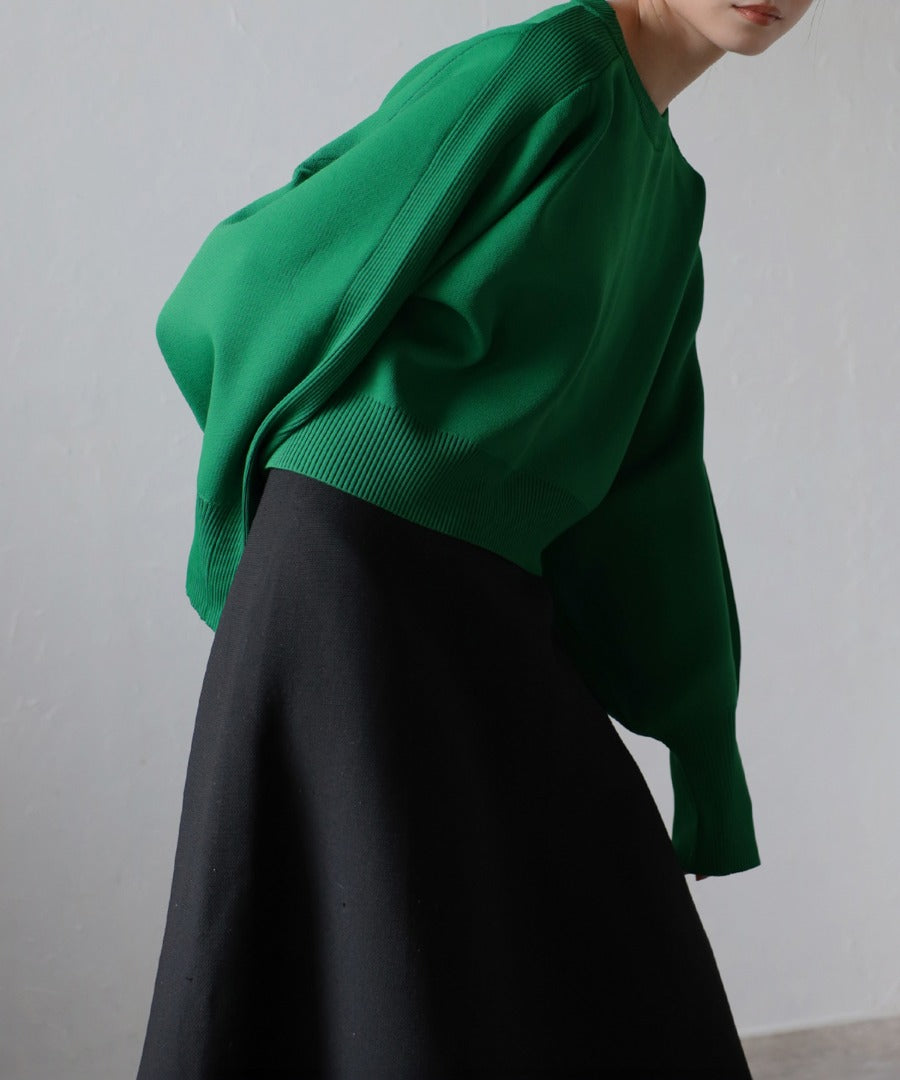 Arm Panel Rib Cropped Double Knit [LADIES] 14