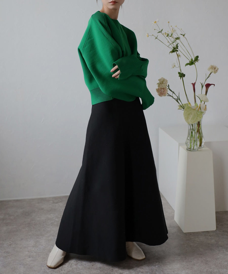 Arm Panel Rib Cropped Double Knit [LADIES] 15