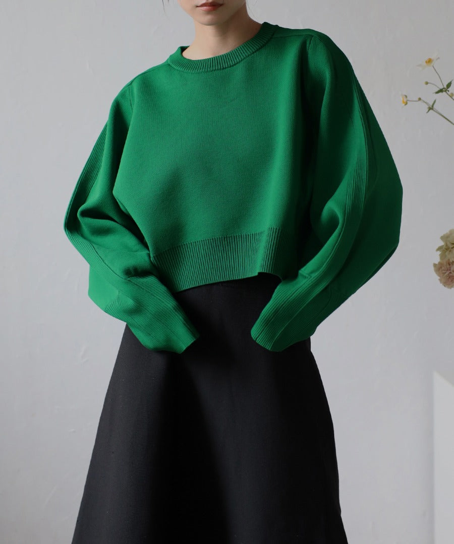 Arm Panel Rib Cropped Double Knit [LADIES] 16