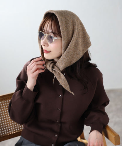 Triangle Knit Scarf [LADIES] 2