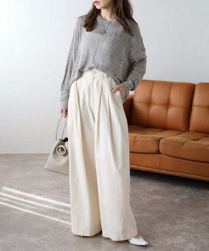 Crew Neck Damage Knit [LADIES] 6