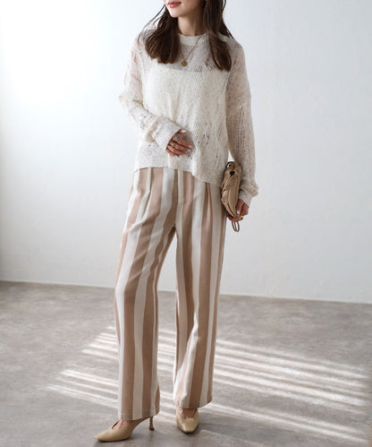 Crew Neck Damage Knit [LADIES] 16