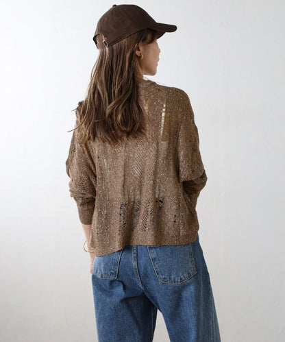Crew Neck Damage Knit [LADIES] 24