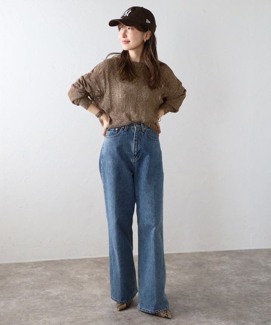 Crew Neck Damage Knit [LADIES] 25
