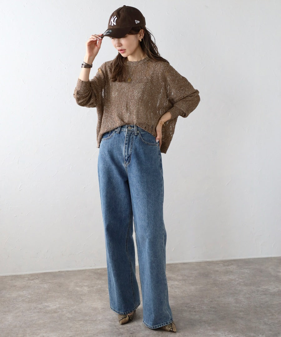 Crew Neck Damage Knit [LADIES] 26