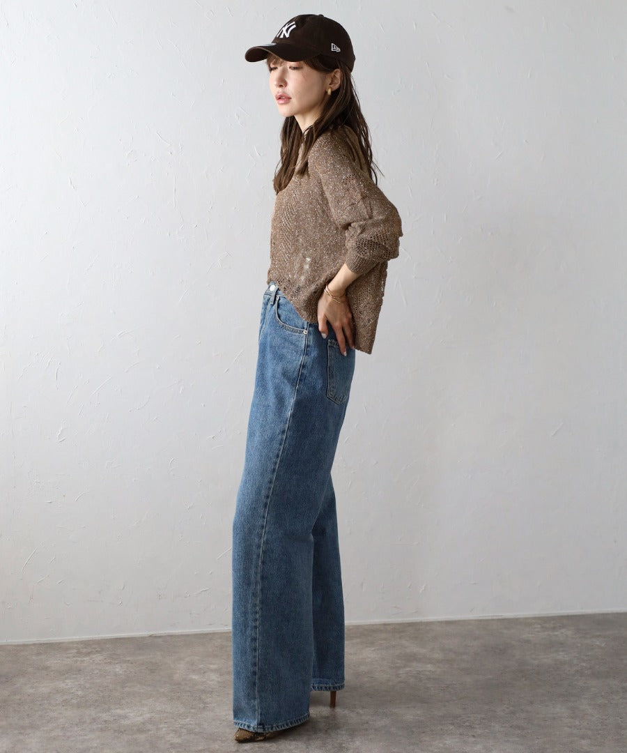 Crew Neck Damage Knit [LADIES] 27