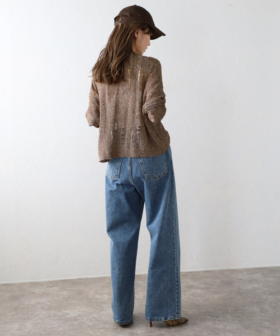 Crew Neck Damage Knit [LADIES] 28