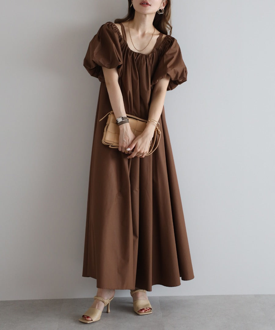 2Way Balloon Sleeve Flare Dress [LADIES] 1