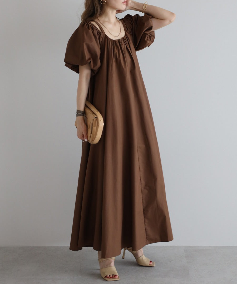 2Way Balloon Sleeve Flare Dress [LADIES] 2