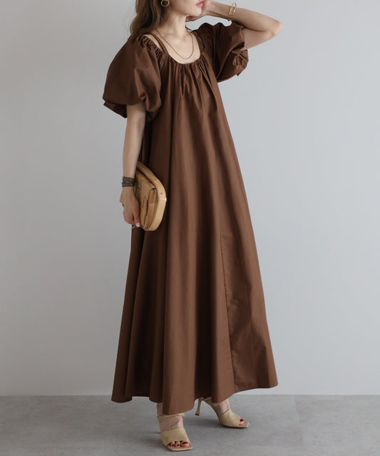 2Way Balloon Sleeve Flare Dress [LADIES] 2