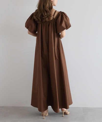 2Way Balloon Sleeve Flare Dress [LADIES] 3