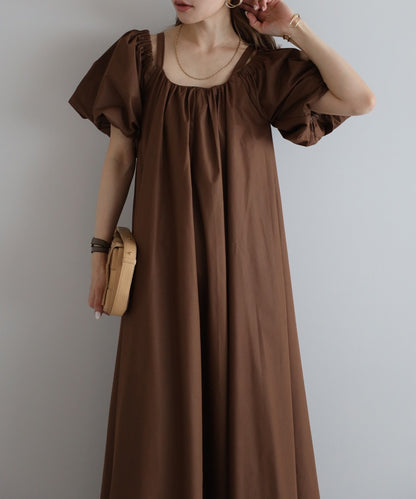 2Way Balloon Sleeve Flare Dress [LADIES] 4