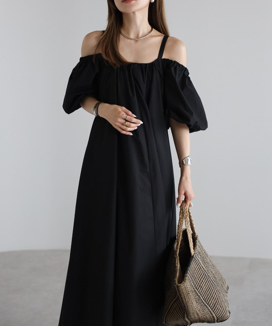2Way Balloon Sleeve Flare Dress [LADIES] 13