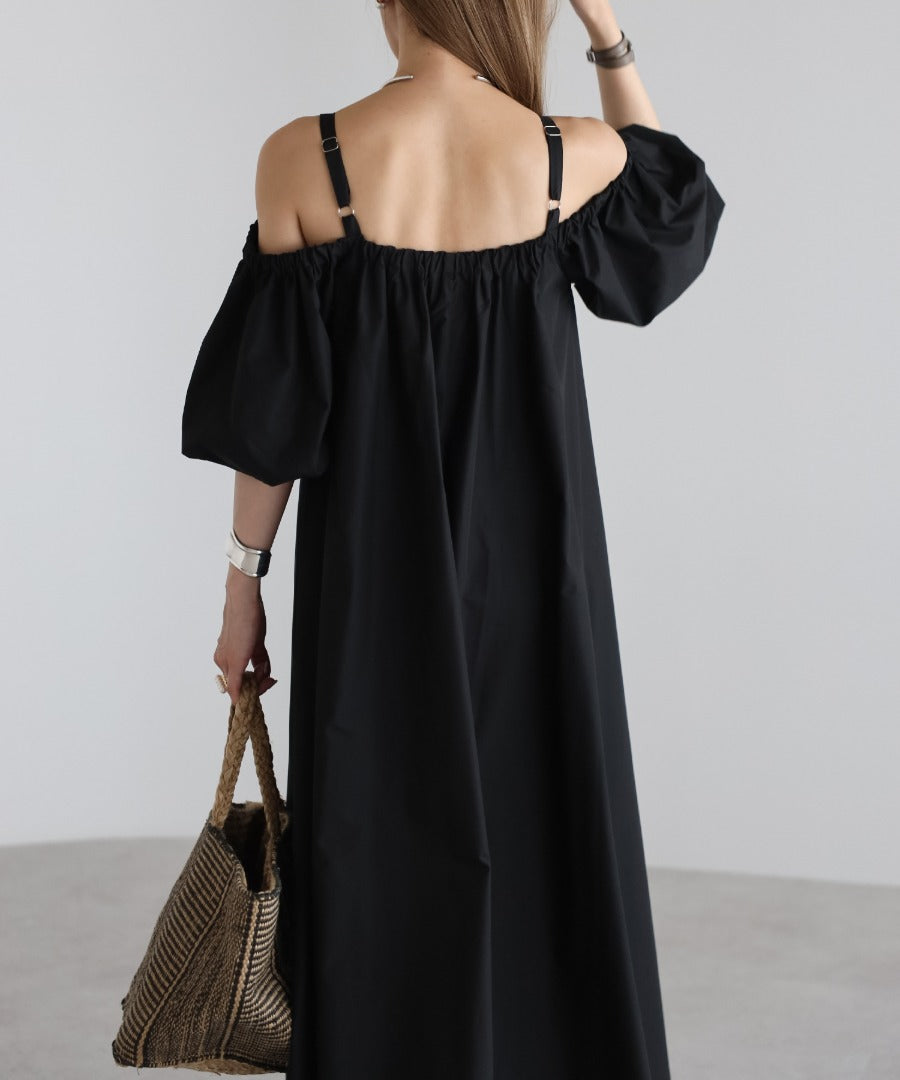 2Way Balloon Sleeve Flare Dress [LADIES] 15