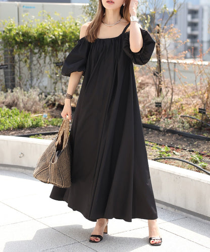 2Way Balloon Sleeve Flare Dress [LADIES] 18