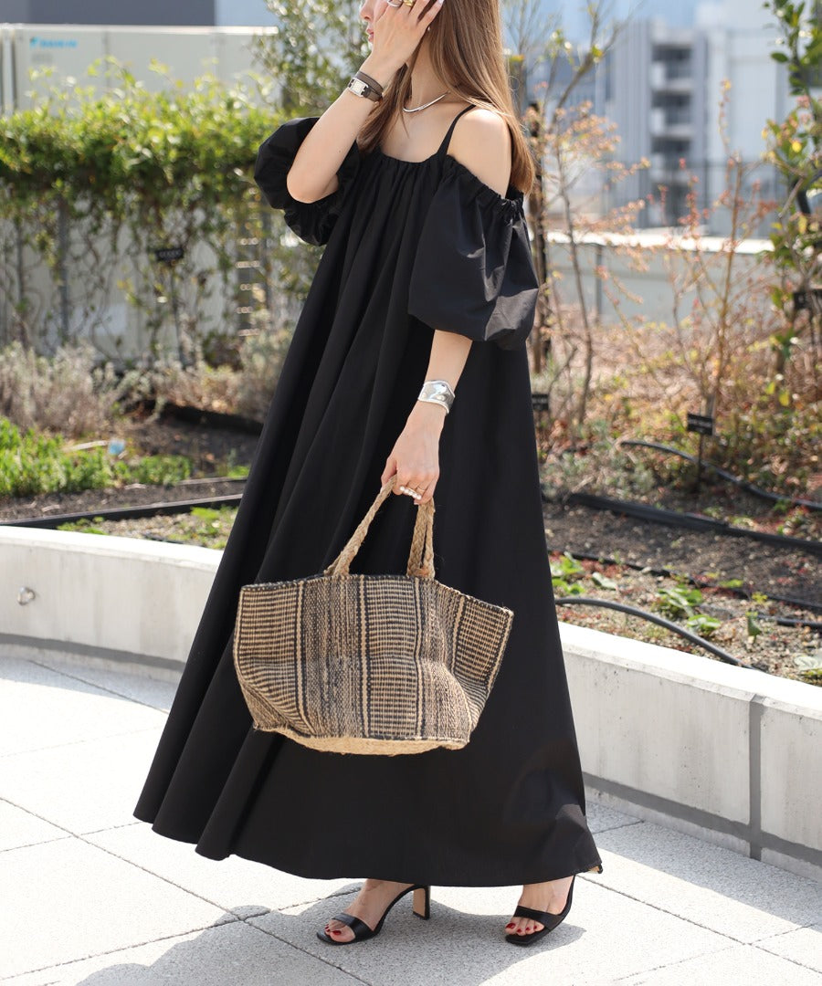 2Way Balloon Sleeve Flare Dress [LADIES] 19