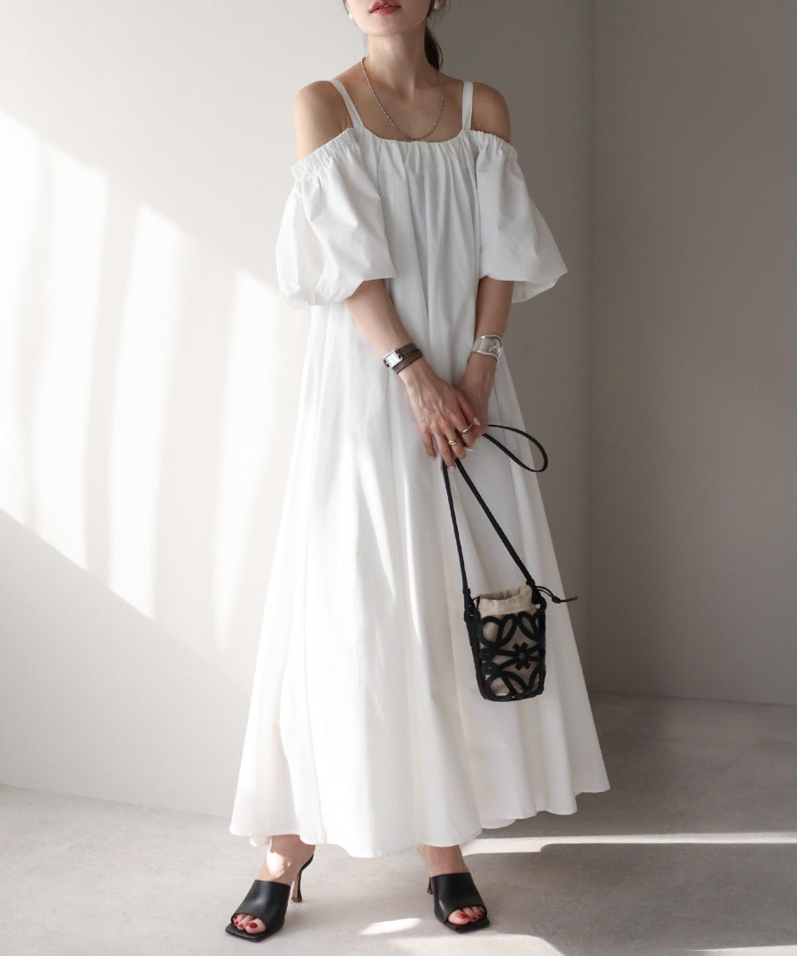 2Way Balloon Sleeve Flare Dress [LADIES] 20