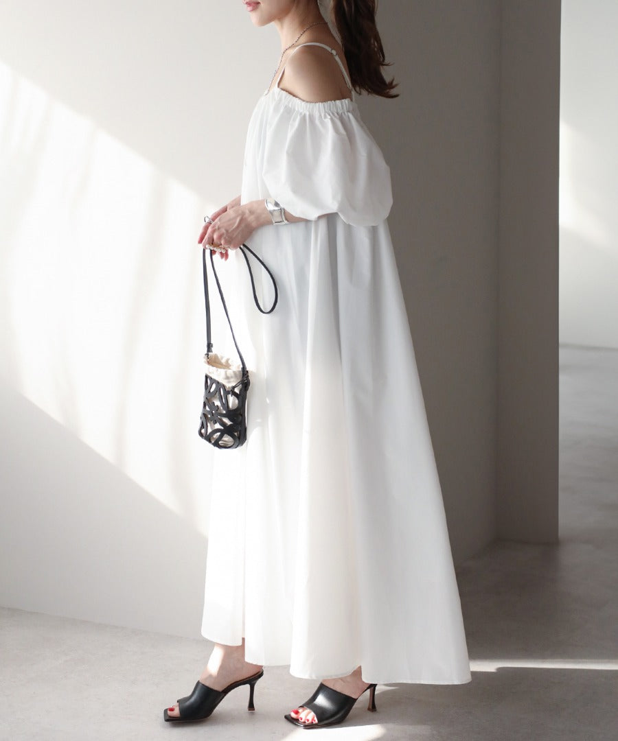 2Way Balloon Sleeve Flare Dress [LADIES] 21