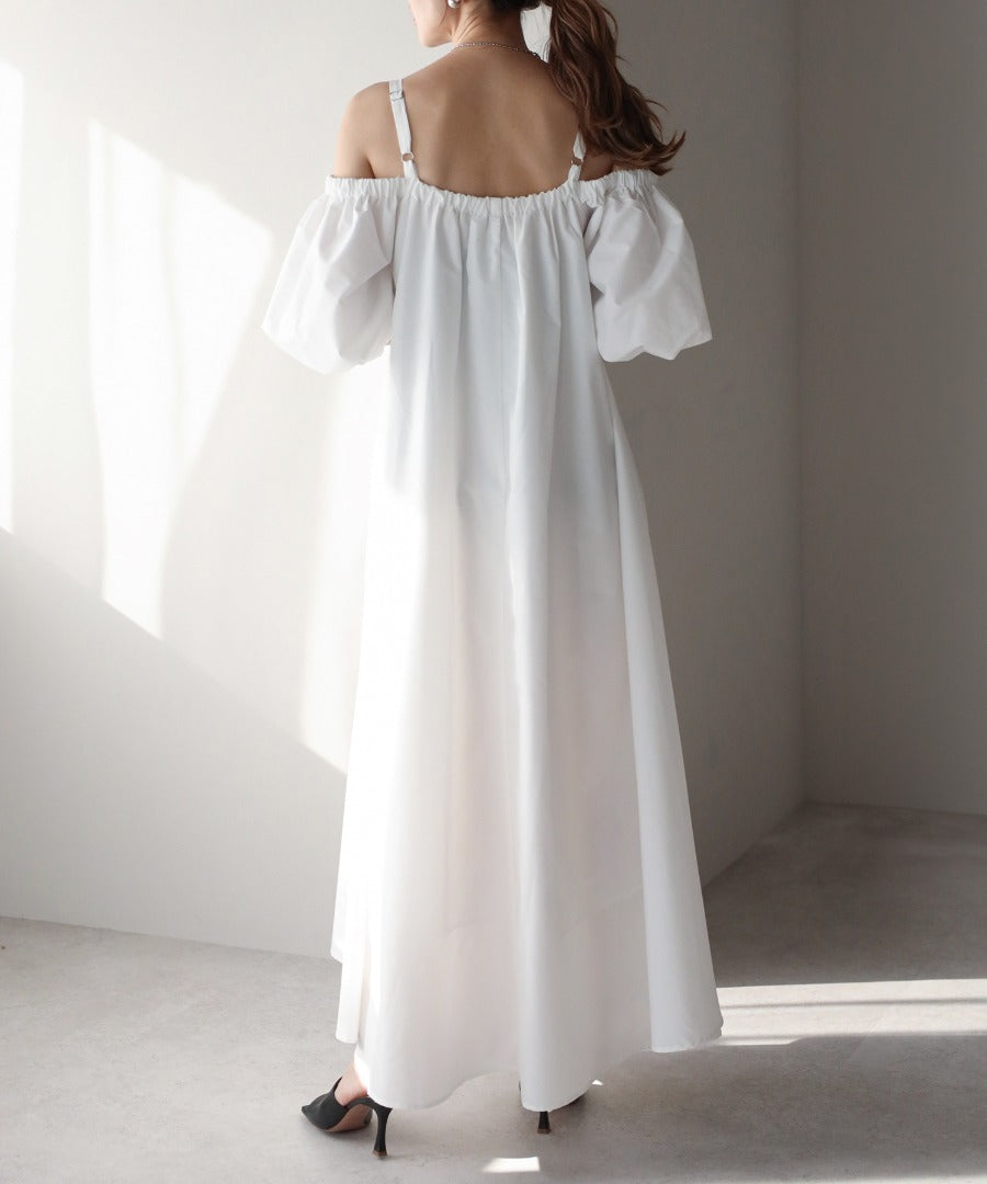 2Way Balloon Sleeve Flare Dress [LADIES] 22
