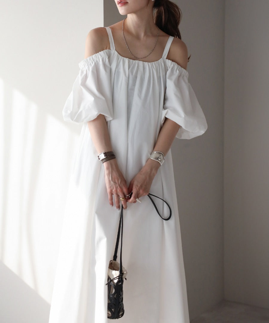 2Way Balloon Sleeve Flare Dress [LADIES] 23