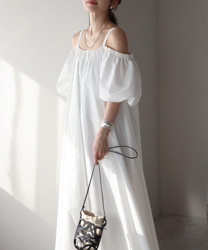 2Way Balloon Sleeve Flare Dress [LADIES] 24