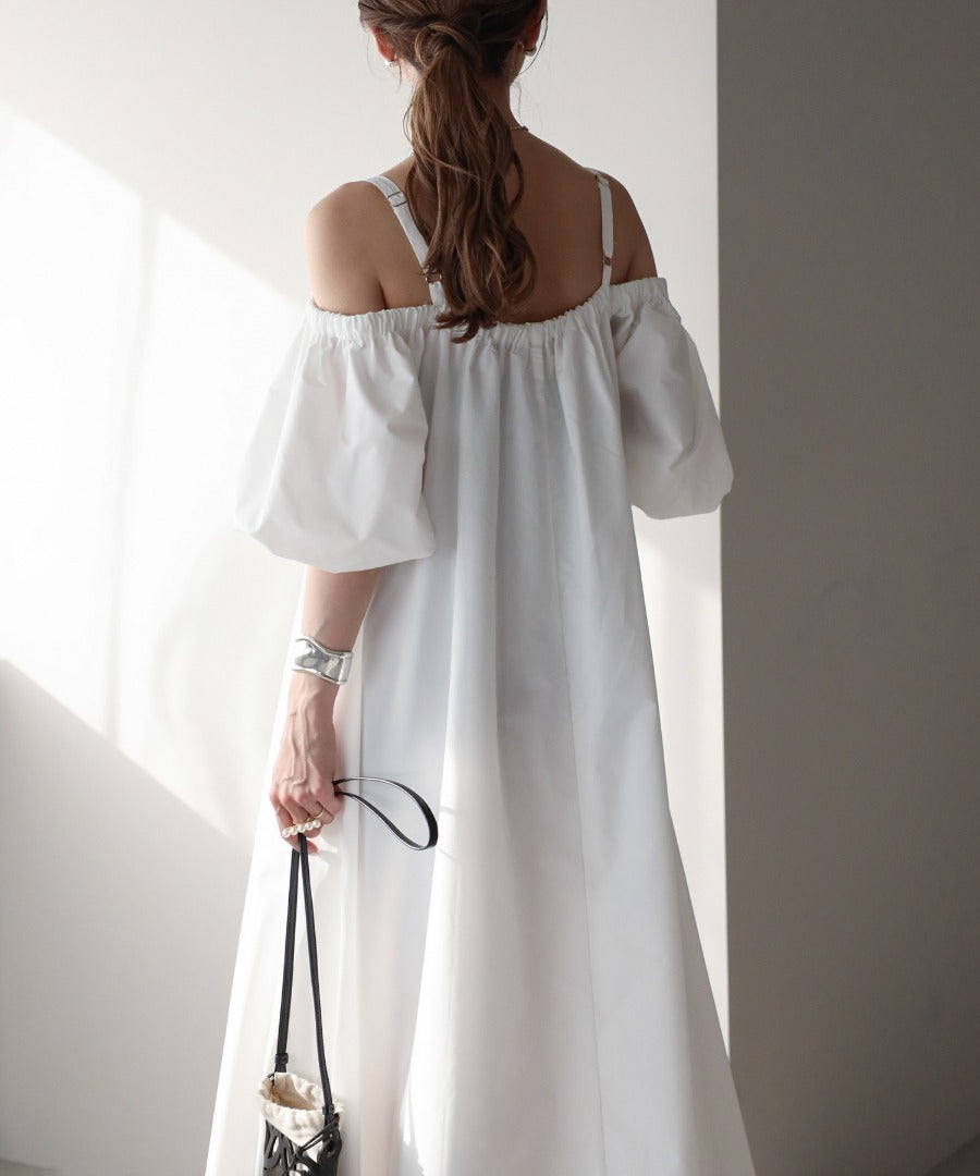 2Way Balloon Sleeve Flare Dress [LADIES] 25