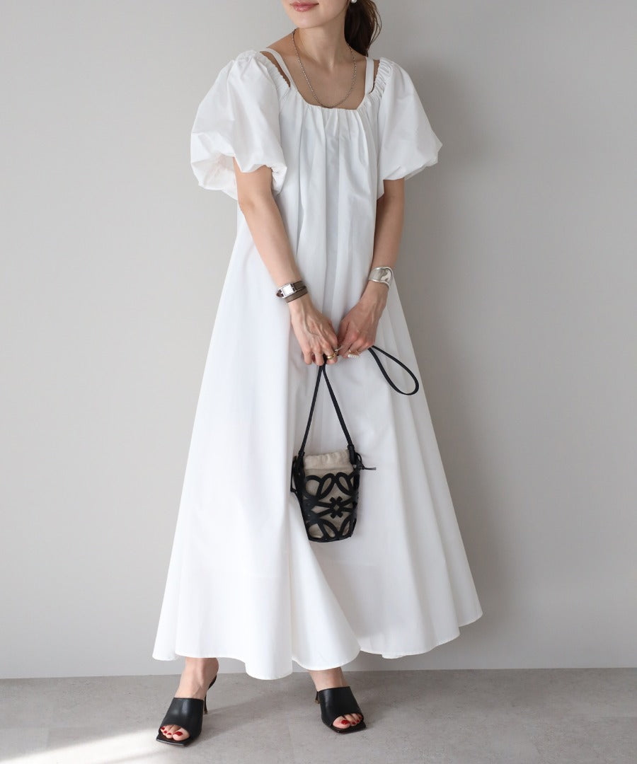 2Way Balloon Sleeve Flare Dress [LADIES] 26