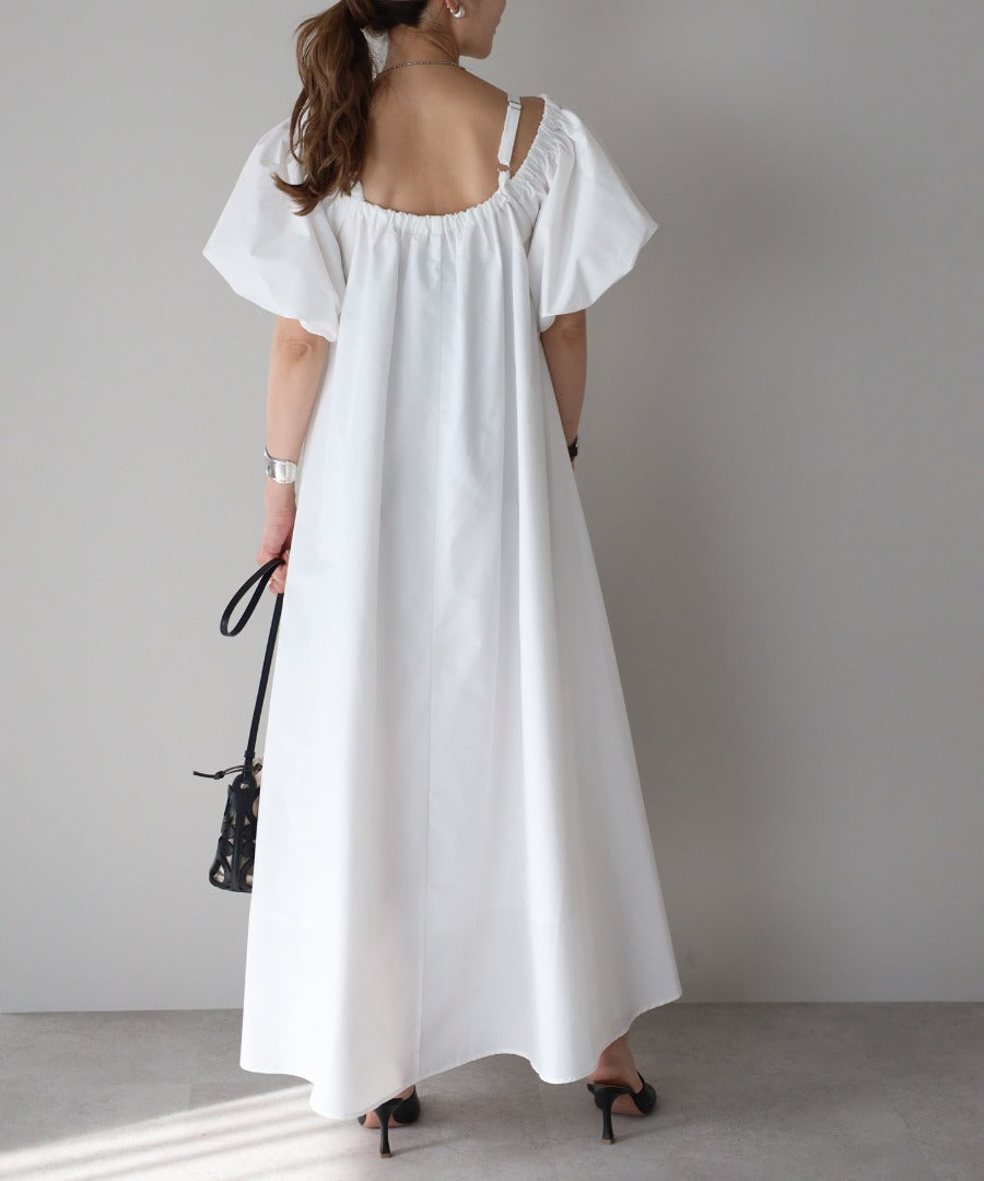 2Way Balloon Sleeve Flare Dress [LADIES] 27