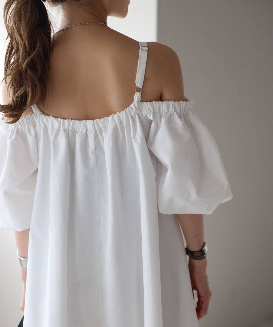 2Way Balloon Sleeve Flare Dress [LADIES] 30
