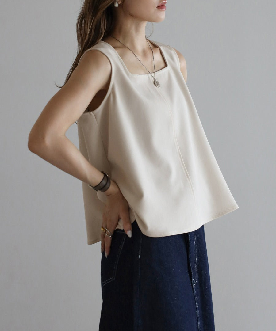 Square Neck Sleeveless Blouse [LADIES] 1