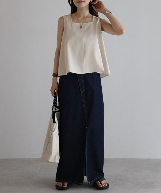 Square Neck Sleeveless Blouse [LADIES] 2