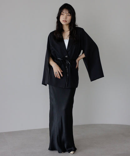 Belted Sleeve Slit Jacket [LADIES] 2