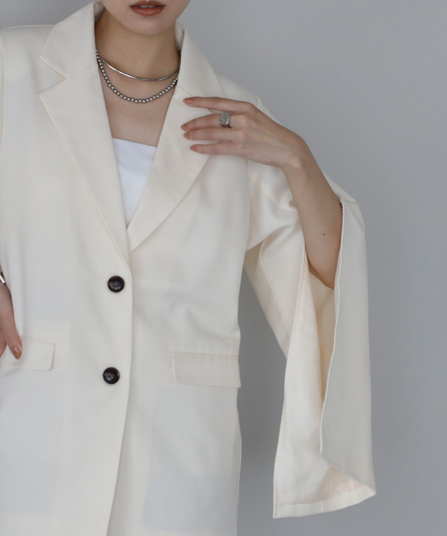 Belted Sleeve Slit Jacket [LADIES] 14